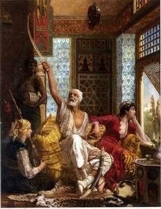 unknow artist Arab or Arabic people and life. Orientalism oil paintings 53